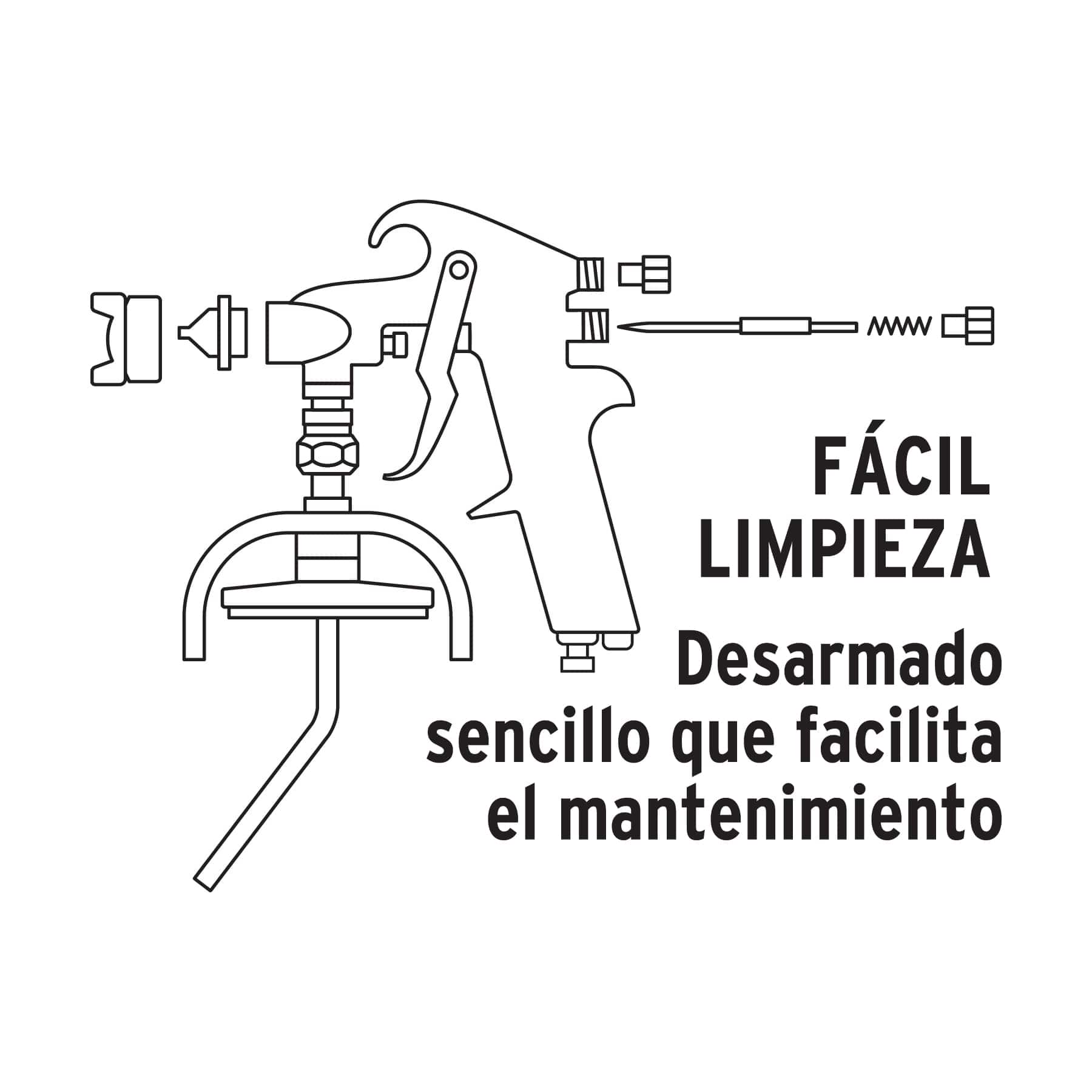 PISTOLA PARA PINTAR ALTA 30PSI-50PSI TRUPER