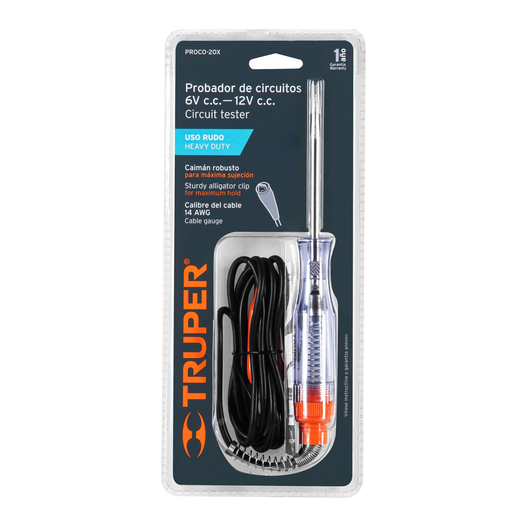 PROBADOR DE CIRCUITOS 6-12V 14AWG TRUPER