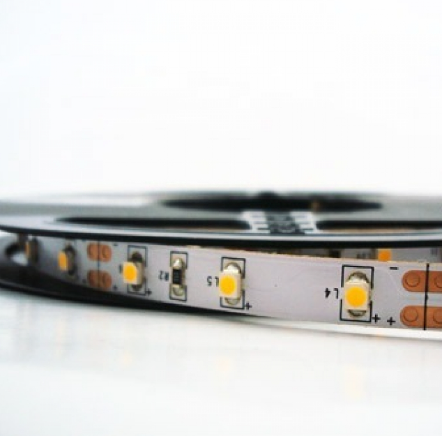 CINTA LED SENCILLA ROLLO 5MT SIN ADAPTADOR LUZ CALIDA