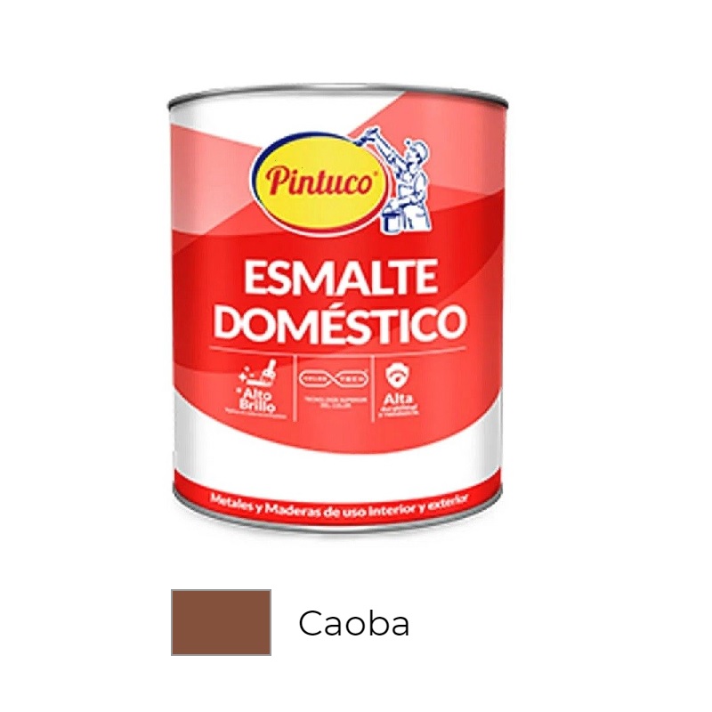 ESMALTE CAOBA DOMESTICO PINTUCO 1/8