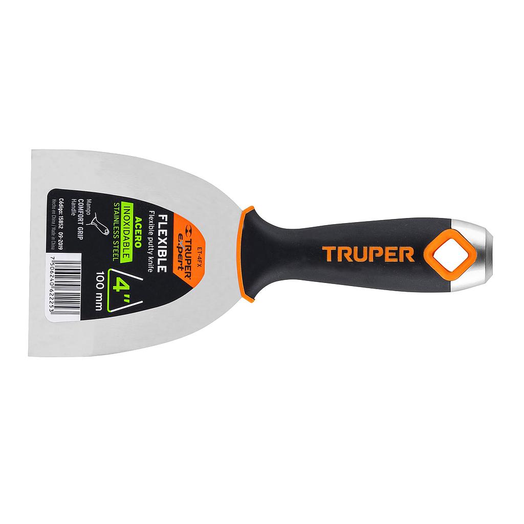 ESPATULA ACERO INOX 4" TRUPER