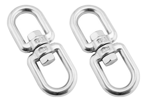 GANCHO GIRATORIO DESTORCEDOR METALICO 1/4