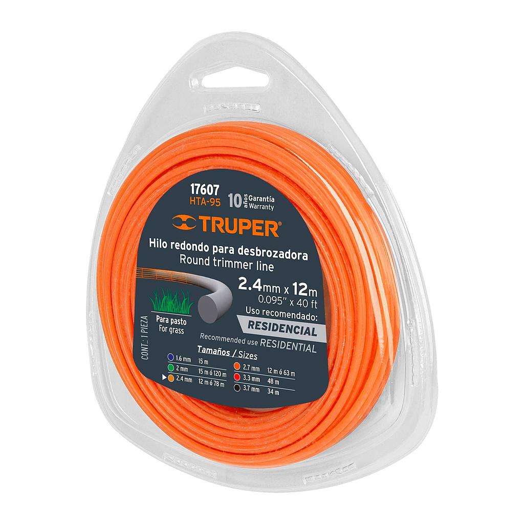 HILO NYLON GUADAÑA 2.4MM TRUPER