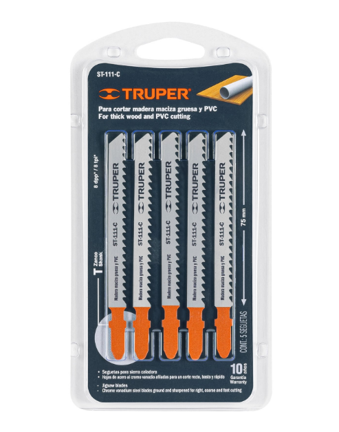 JUEGO CUCHILLA CALADORA 5 PCZ TRUPER