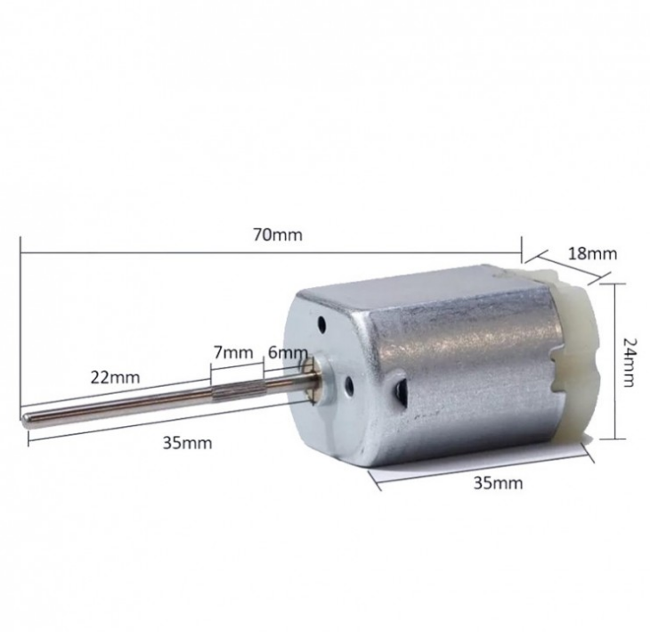 MOTOR DINAMO EJE LARGO PROYECTO