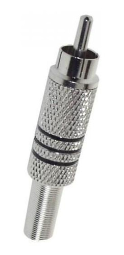 PLUG RCA MACHO METALICO