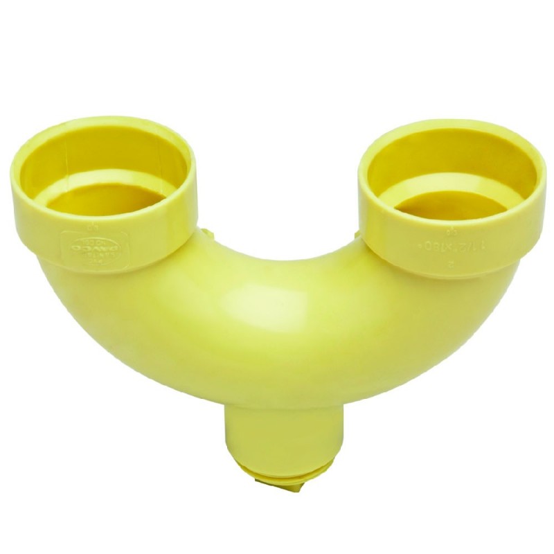 SIFON 180° SANITARIO CON TAPON 1-1/2