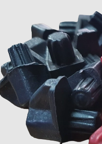 SOPORTE DE ENTREPAÑO PLASTICO NEGRO  