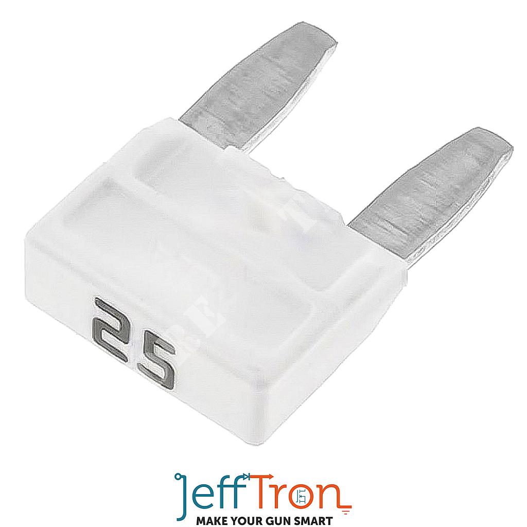 FUSIBLE PARA CARRO MINI 25A TRANSPARENTE