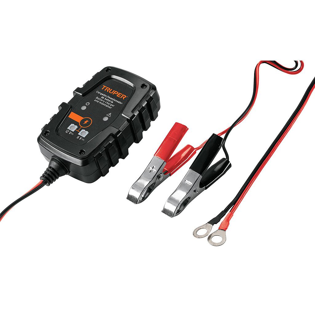 CARGADOR DE BATERIAS 1A 6-12V TRUPER