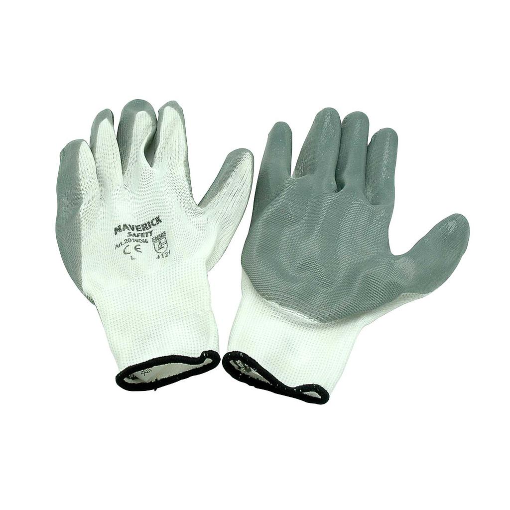GUANTE BLANCO GRIS MAVERICK TALLA L9