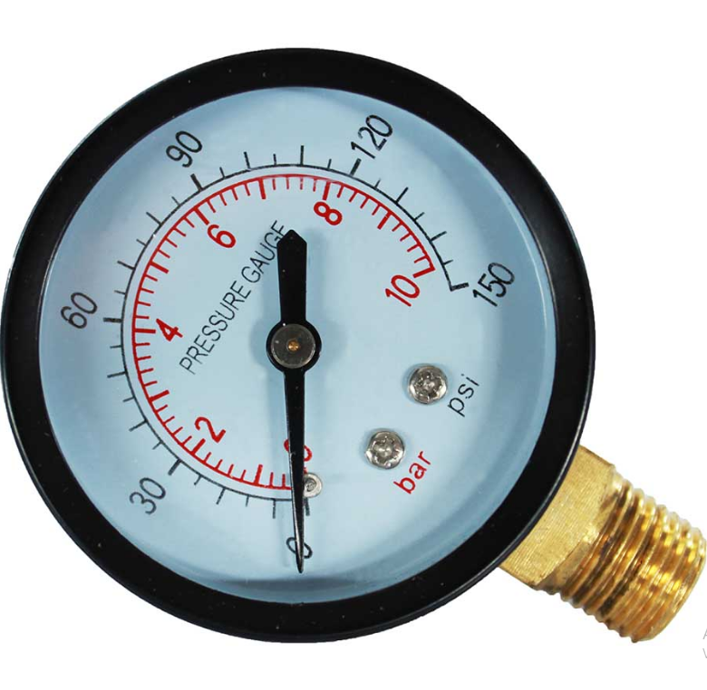 MANOMETRO SECO 2&quot; C/V 1/4&quot; 0-150 PSI