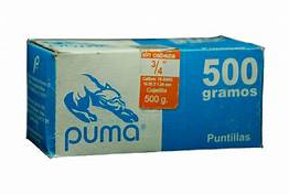 CAJA PUNTILLA PUMA SIN CABEZA 500G 3/4