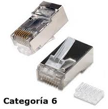 CONECTOR RJ45 CAT6 UTP CON GUIA