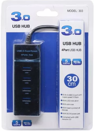 MULTIPUERTO HUB USB 4 SALIDAS 3.0