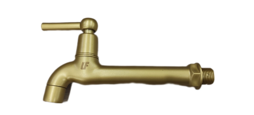 LLAVE JARDIN LARGA DORADA PVC UNIFER