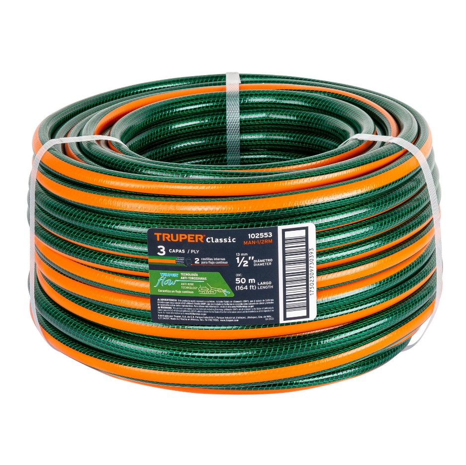 MANGUERA VERDE NARANJA 1/2&quot; TRUPER X MT