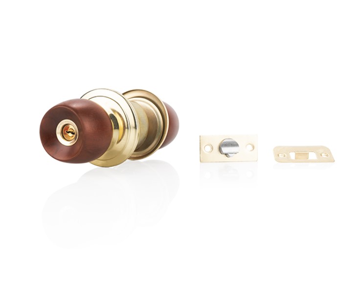 CERRADURA ALCOBA POMO MADERA RANGER