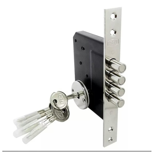 CERRADURA INCRUSTAR 4 BULONES LLAVE TETRA