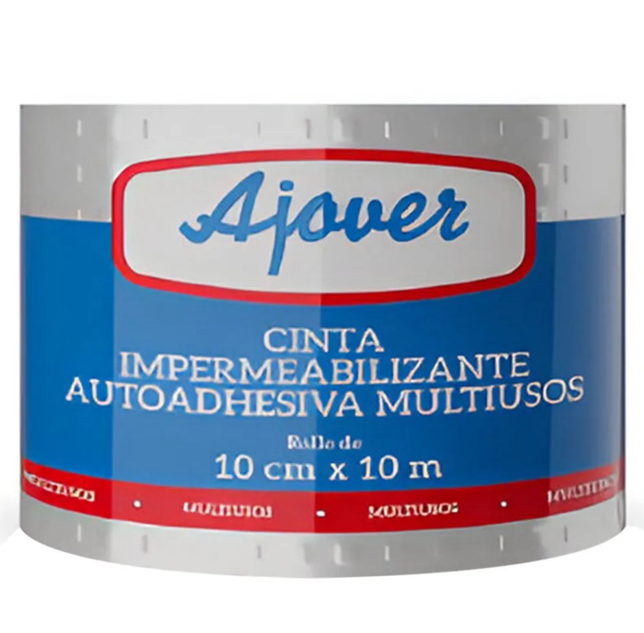 CINTA TAPA GOTERA ALUMINIO 10CM 10MT AJOVER