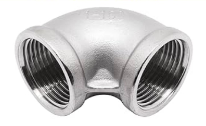 CODO ACERO INOX 304 1/2"