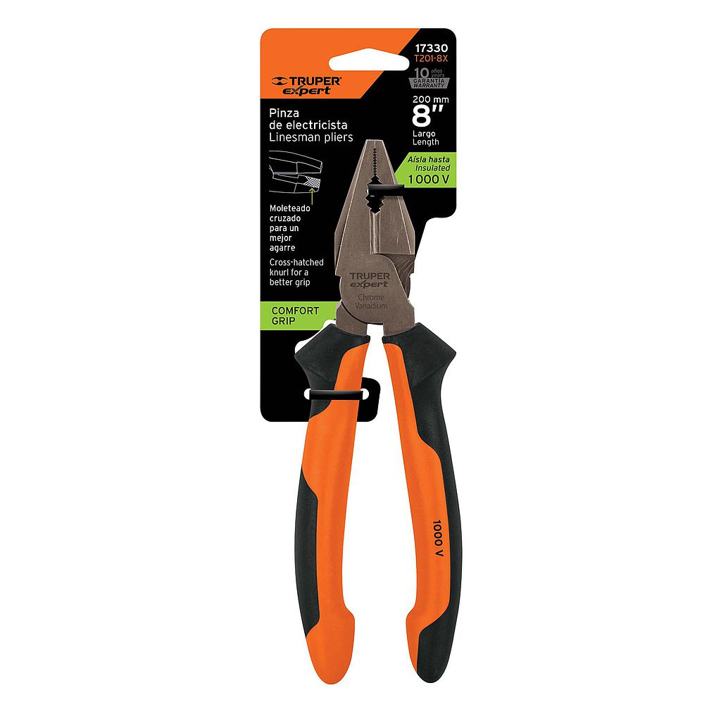 ALICATE ELECTRICISTA TRUPER EXPERT 8"