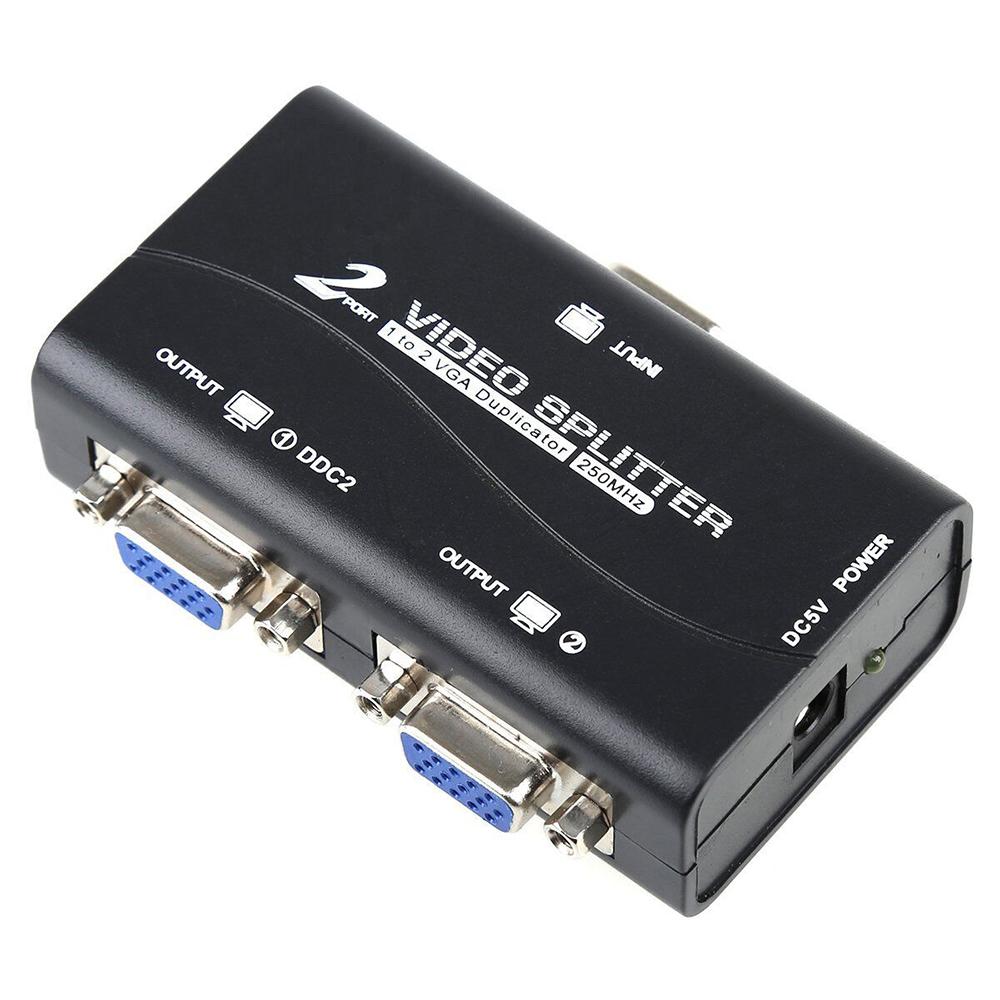 VIDEO SPLITTER VGA CON ADAPTADOR 2AMP