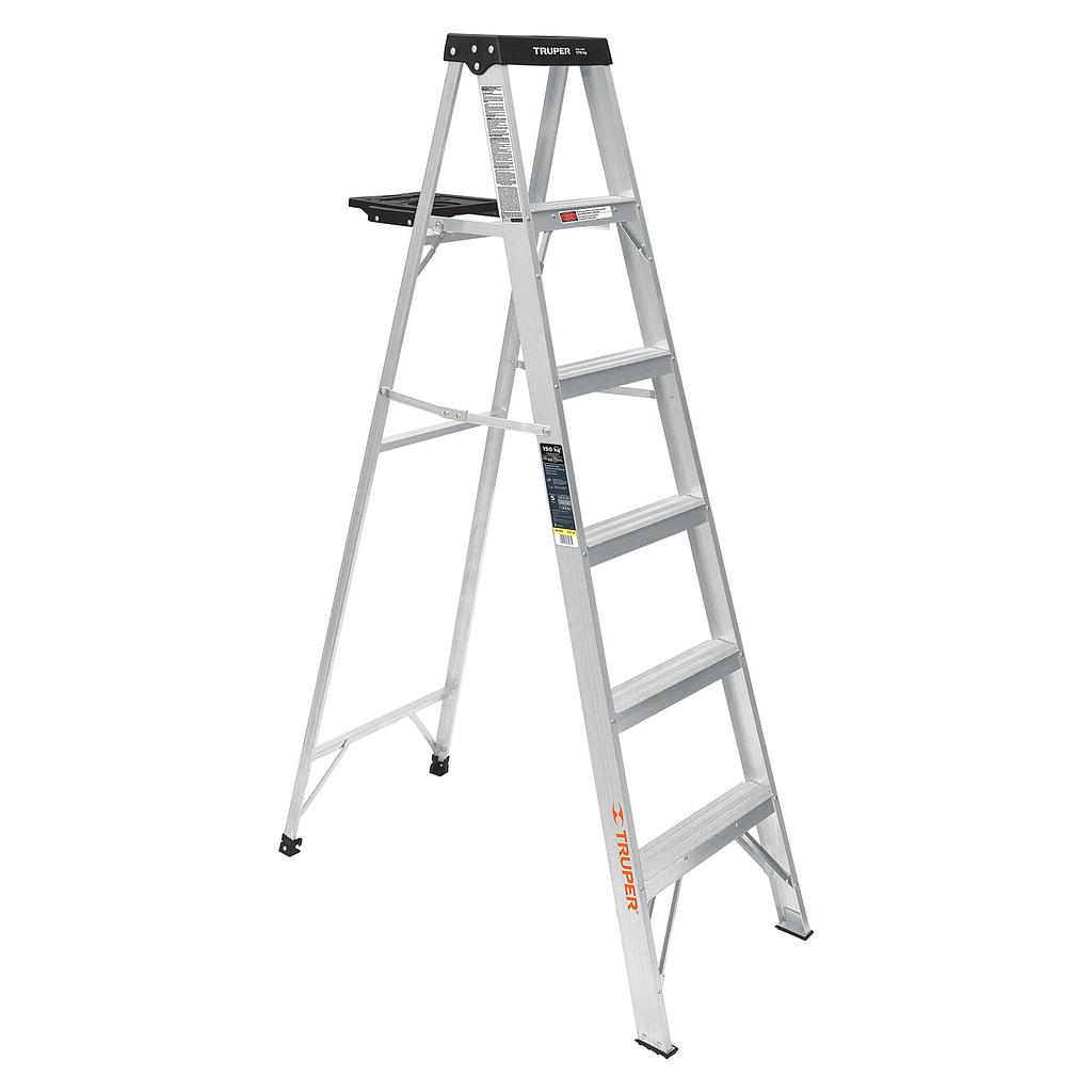 ESCALERA TIPO TIJERA DE ALUMINIO 5 PELDAÑOS TRUPER  REF 16743