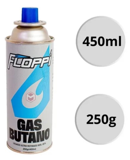 GAS BUTANO FLOPPI 250GR 450ML