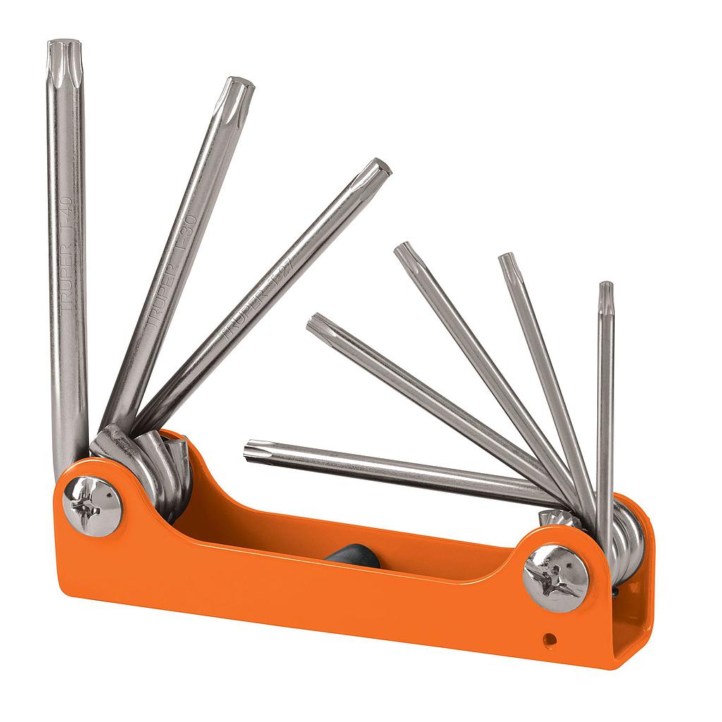 JUEGO DE LLAVES TORX TRUPER TIPO NAVAJA