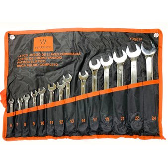 JUEGO LLAVES MIXTA FERRAWYY 14P 6-24MM
