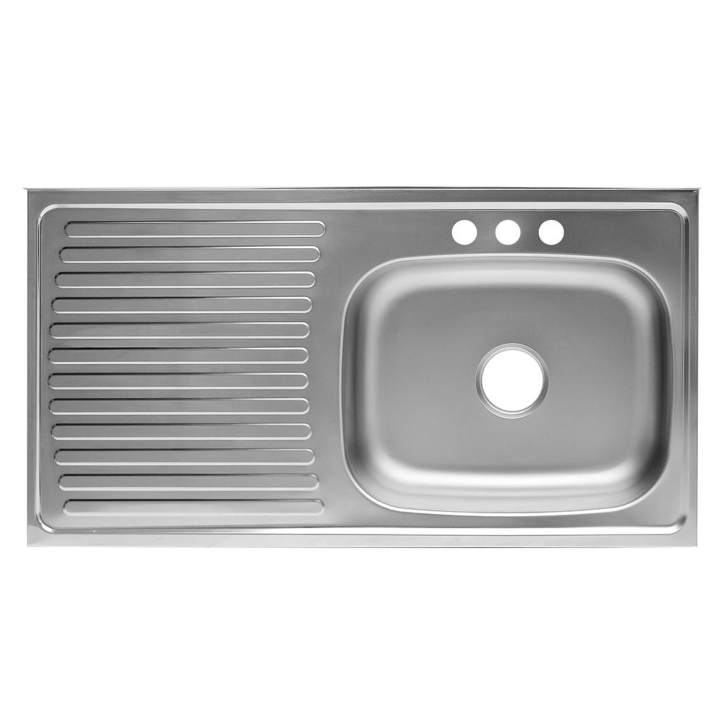 LAVAPLATOS ACERO 100X52 POCETA DERECHO