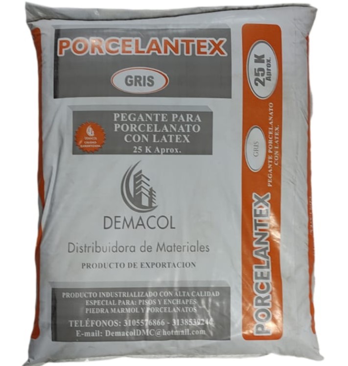 PORCELANTEX PORCELANATO GRIS 25 KL