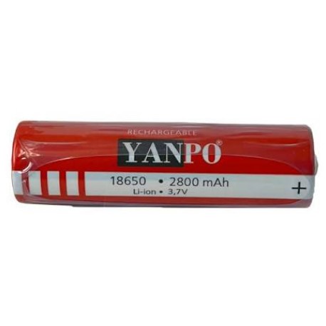 PILA RECARGABLE 18650 YAMPO 2800mAh UNIDAD