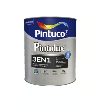 PINTULUX ESMALTE 3 EN 1 BLANCO 1/4