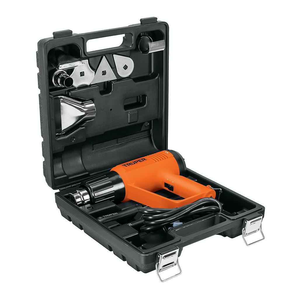 PISTOLA DE CALOR 2000W 9 ACCESORIOS TRUPER