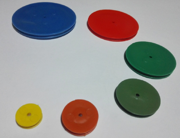 POLEA PLASTICA PARA PROYECTO BOLSA X6