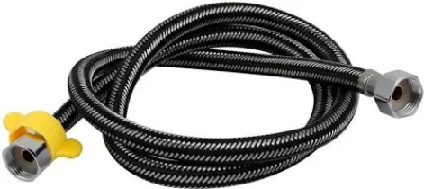 ACOPLE LAVAMANOS NYLON NEGRO 50CM