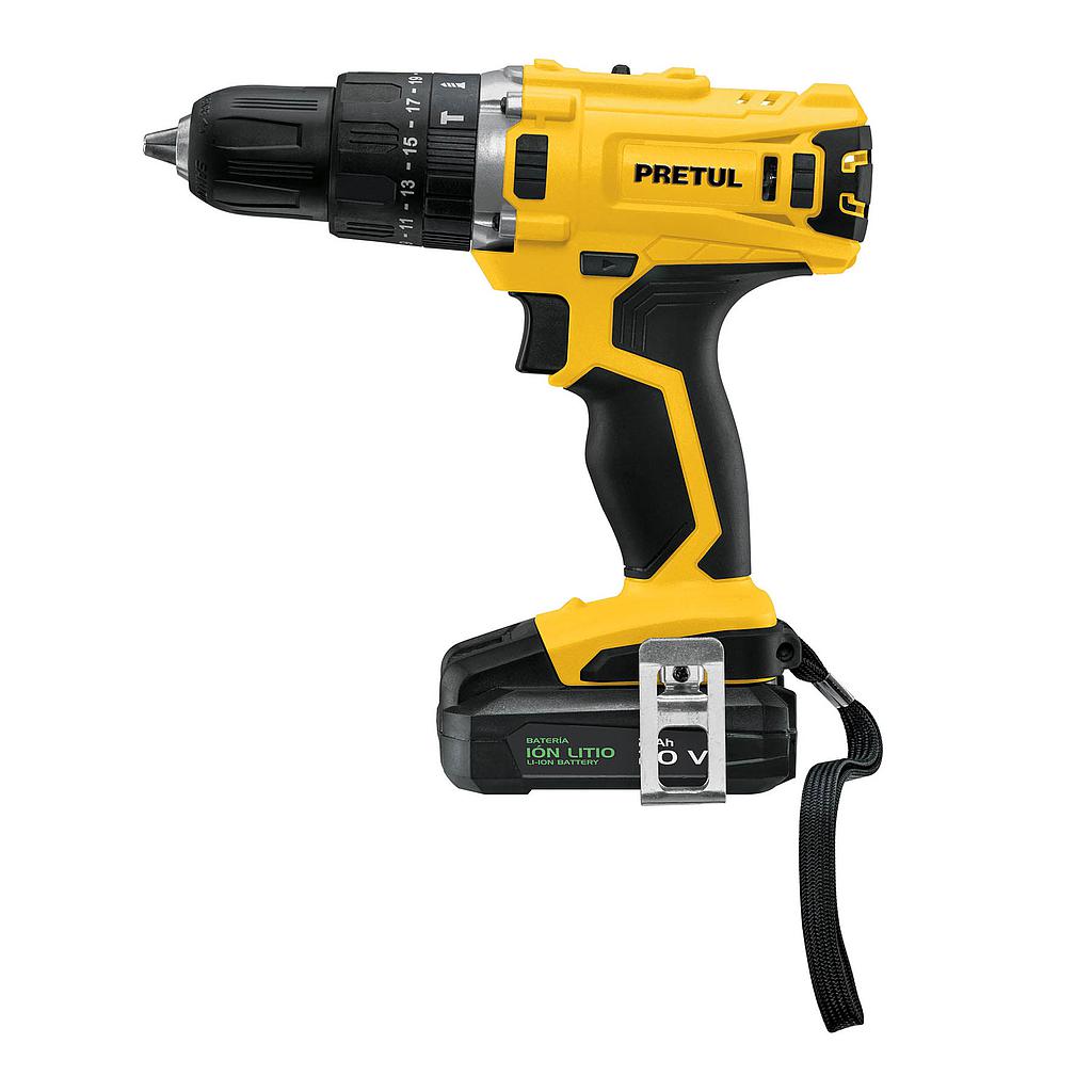 TALADRO INALAMBRICO 1/2" 20V PRETUL