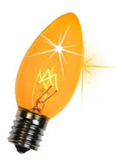 BOMBILLO CANDELABRO AMARILLO
