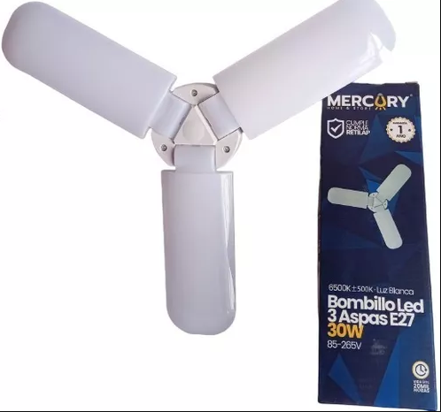 BOMBILLO LED 3 ASPAS 30W