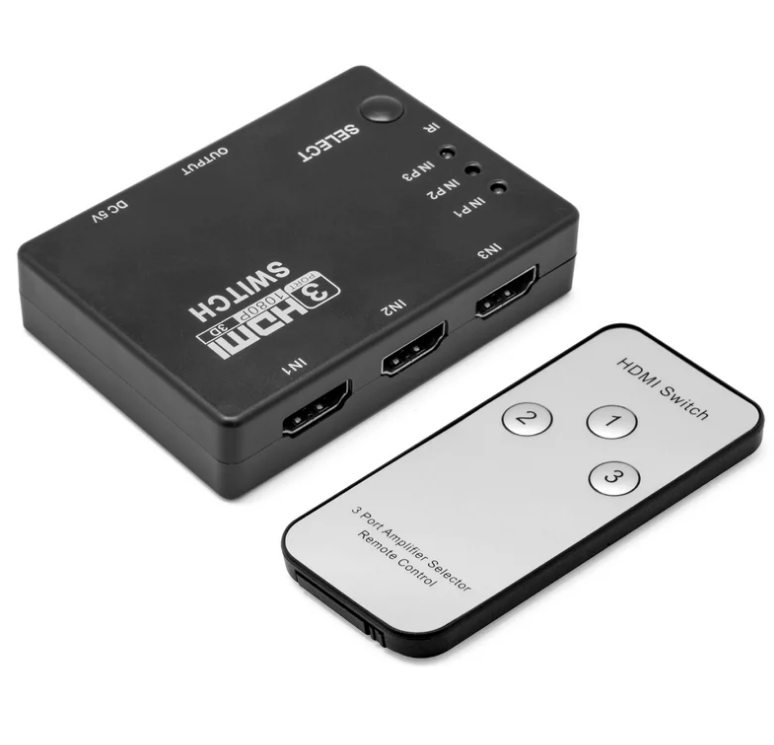 SWITCH HDMI 1X3 CON FUENTE 5V