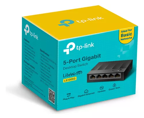 SWITCH RJ 45 DE 5 PUERTOS TP-LINK 10/1000Mbps