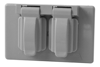 TAPA TOMA INTEMPERIE GRIS