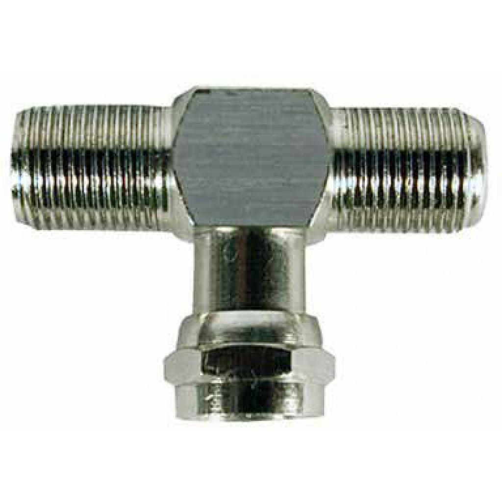 TEE COAXIAL 2 MACHO X 1 HEMBRA