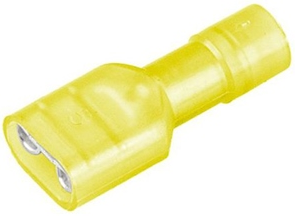 TERMINAL PLANA HEMBRA AISLADA AMARILLA