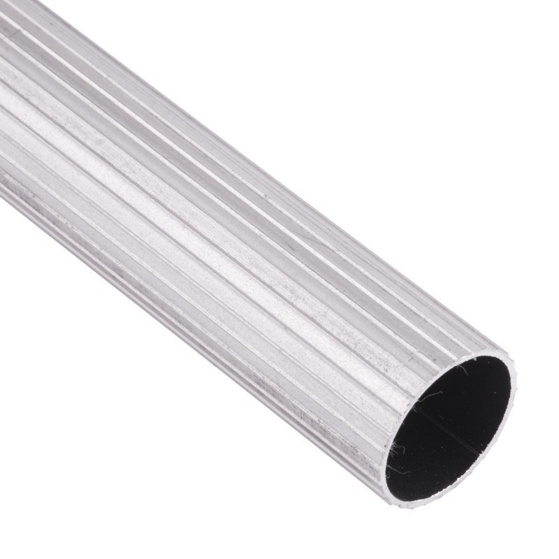 TUBO CORTINA ALUMINIO 5/8 CROMO PLATEADO X MT