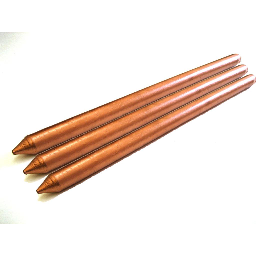 VARILLA POLO A TIERA 100% COBRE CON CONECTOR 1,5MT