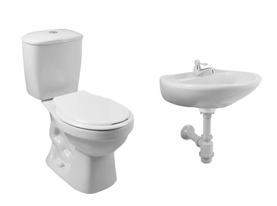 COMBO SANITARIO LAGUNA BLANCO SIN ACCESORIOS