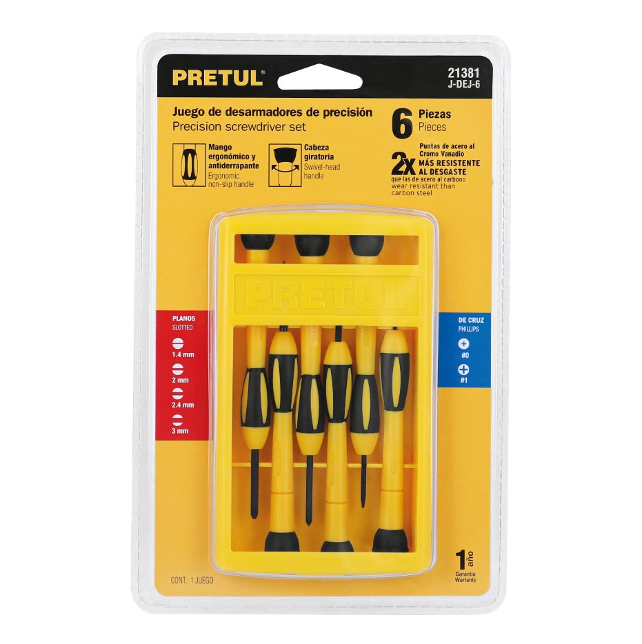 JUEGO DESTORNILLADOR DE PRECISIÓN PRETUL